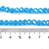Baking Electroplate Glass Beads Strands DGLA-A039-J6MM-B12-4
