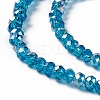 Electroplate Glass Beads Strands X-EGLA-R048-2mm-17-4