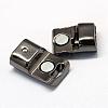 Alloy Magnetic Clasps with Glue-in Ends PALLOY-R089-06B-3