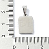 304 Stainless Steel Pendants STAS-C097-56P-09-3