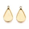 304 Stainless Steel Pendant Cabochon Component STAS-Q113-23B-G-1