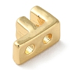 Rack Plating Brass Slide Charms KK-M254-15G-F-2