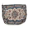 Bohemian Flower Printed Linen Storage Zipper Clutch Bags ABAG-Z002-03B-1