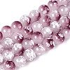 Baking Paint Glass Beads Strands DGLA-N015-10mm-05-1
