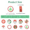 200Pcs 10 Styles Handmade Polymer Clay Christmas Theme Beads CLAY-FS0001-52-3