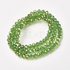 Electroplate Transparent Glass Beads Strands EGLA-A034-T4mm-T01-2