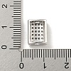 Brass Micro Pave Clear Cubic Zirconia Beads KK-G493-36P-3