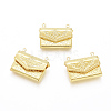 Brass Locket Pendants X-KK-G386-11G-1