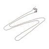 304 Stainless Steel Ball Chain Necklaces STAS-M065-19P-1