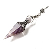 Resin Bullet Dowsing Pendulum Big Pendants G-H058-01AS-11-2