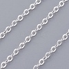 Silver Color Plated Brass Necklaces X-NJEW-SW028-28inch-S-3