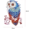DIY Owl Diamond Painting Sticker Kits DIAM-PW0001-196C-1