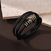 Imitation Leather Cord Multi-strand Bracelets for Men PW-WGD2A27-05-2