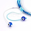 Adjustable Polyester Cord Braided Bead Bracelets & Stretch Bracelets Set BJEW-JB05980-3
