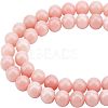 2 Strands Natural Pink Opal Beads Strands G-FH0001-71-1