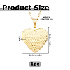 304 Stainless Steel Heart Locket Pendant Necklaces for Photo NJEW-WH0020-97B-2
