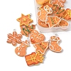 18Pcs 9 Styles Christmas Theme Opaque Resin Pendants RESI-FS0001-40-3