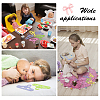 40Pcs 4 Colors Bowknot & Star Pattern Plastic Doll Clothes Hangers DIY-CA0003-48-5