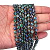 Natural Chrysocolla and Lapis Lazuli Beads Strands G-K389-B81-01-3