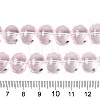 Transparent Electroplate Glass Beads Strands EGLA-N012-06F-4