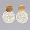 Flat Round Ear Studs EJEW-JE03706-2