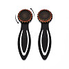 Alloy & Iron Bookmark Cabochon Settings PALLOY-N184-02AB-4