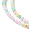 Ice Cream Color Dyed Natural Freshwater Shell Beads Strands SHEL-G018-01A-3