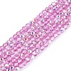 Transparent Glass Beads Strands EGLA-N028-01A-A04-1