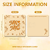 Wooden Commemorative Cards WOOD-WH0040-009-2