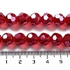 Electroplate Transparent Glass Beads Strands EGLA-A035-T10mm-A01-4