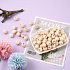 120Pcs 12 Styles Unfinished Natural Wood European Beads WOOD-CD0001-09-6