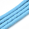 Handmade Polymer Clay Beads Strands CLAY-R089-6mm-028-1