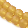 Baking Paint Transparent Glass Bead Strands X-GLAA-S031-10mm-11-3