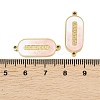 304 Stainless Steel Enamel Connector Charms STAS-Z190-10G-02-3