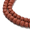 Synthetic Coral Dyed Carved Beads BSHE-H114-01E-2