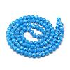 Drawbench Glass Beads Strands DGLA-S115-6mm-L11-2
