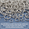 500Pcs 5 Style Iron Soldered Closed Jump Rings IFIN-PH0001-58-6