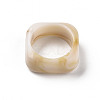 Square Opaque Resin Finger Rings RJEW-S046-003-B02-3