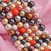 Shell Pearl Colorful Beads Strands BSHE-F013-14M-8mm-1
