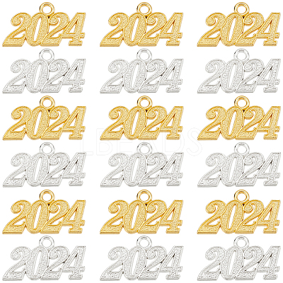 40Pcs 2 Colors Alloy Charms FIND-SC0007-05-1