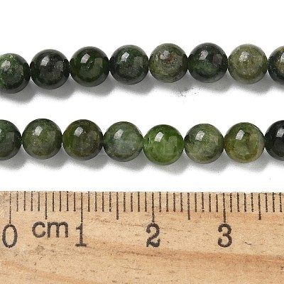 Natural Green Diopside Beads Strands G-K382-B01-01-1
