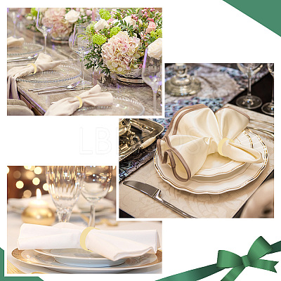 AHADEMAKER 8Pcs Iron Napkin Rings AJEW-GA0004-58-1
