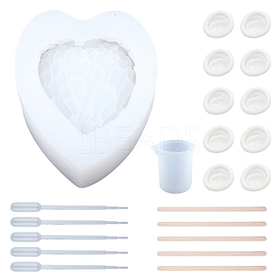 Heart Jewelry Tray Silicone Molds DIY-SC0010-30-1