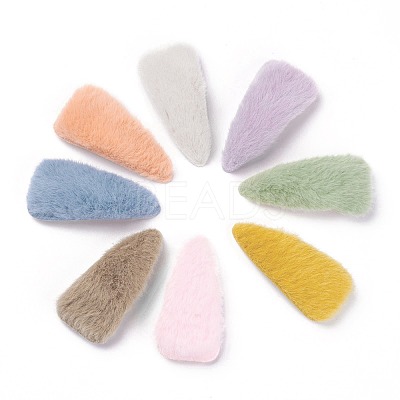 Tarnish Resistant Plush Snap Hair Clips X-PHAR-P004-07-1