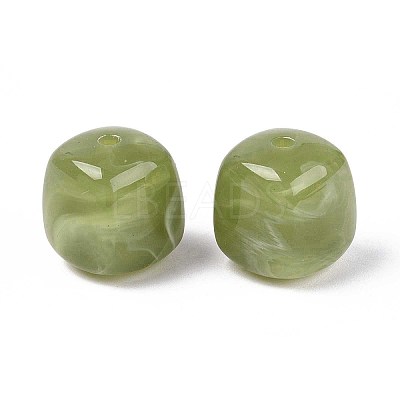 Opaque Acrylic Beads OACR-ZX006-33J-1