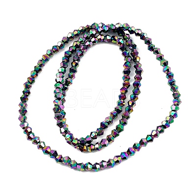 Transparent Electroplate Glass Beads Strands EGLA-A039-T2mm-UA02-1