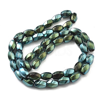Electroplated Synthetic Magnetic Hematite Beads Strands G-P545-G01-02H-1