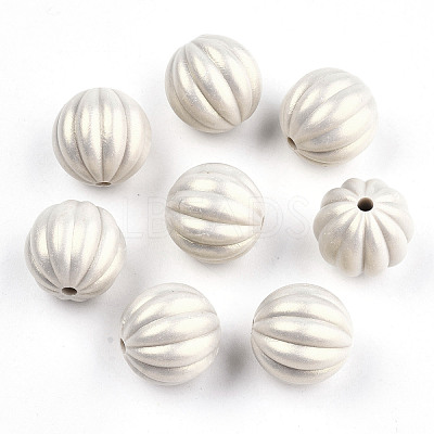 Spray Painted Acrylic Beads X-MACR-T037-04A-1