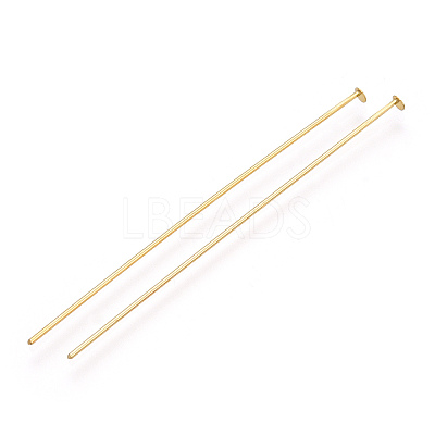 Brass Flat Head Pins KK-G331-11-0.7x55-1