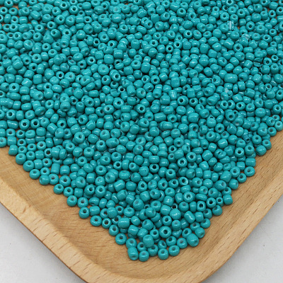 Baking Paint Opaque Colours Glass Seed Beads GlassYWZX2mm-1